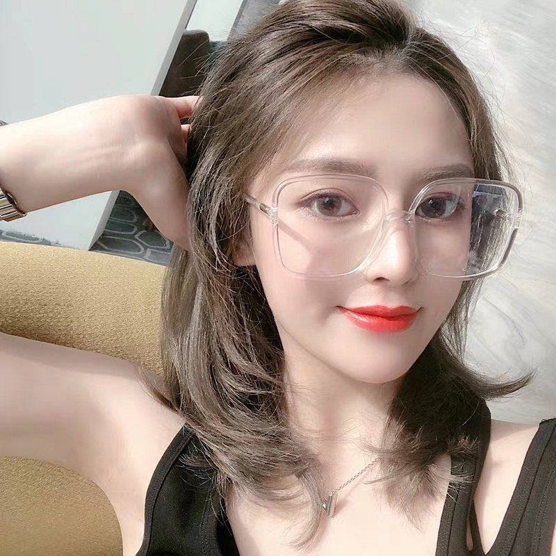 Kính cận gọng lớn chống ánh sáng xanh thời trang Hàn Quốc cổ điển cho nữ/ kính cận có độ- 1.0- 6.0