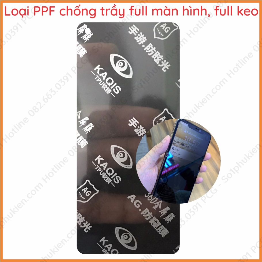 Dán chống nhìn trộm Realme v15 nano &amp; PPF (6H tự phục hồi)