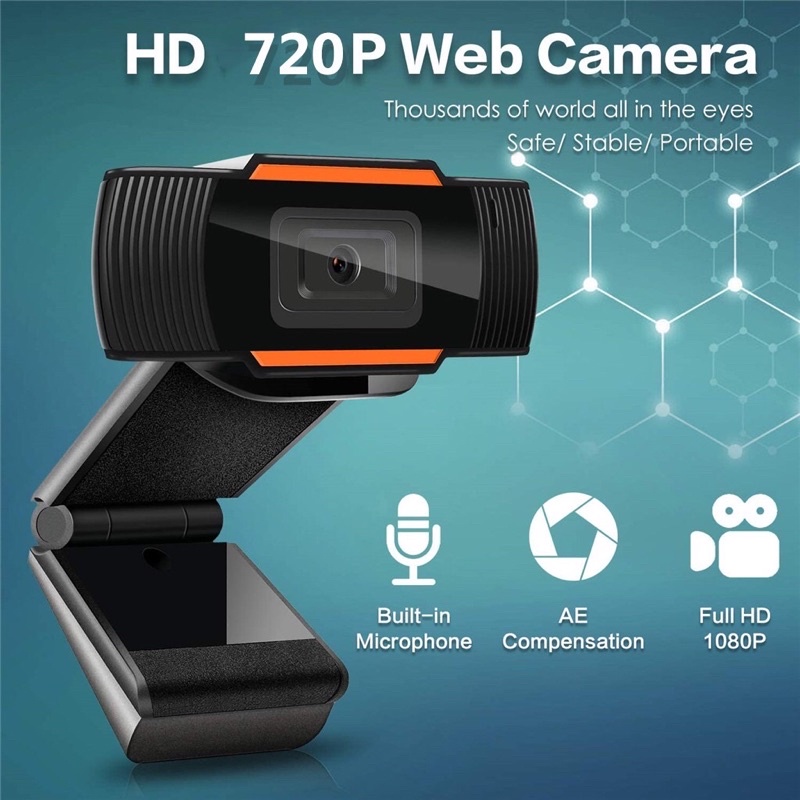 Webcam kẹp kèm míc 720p