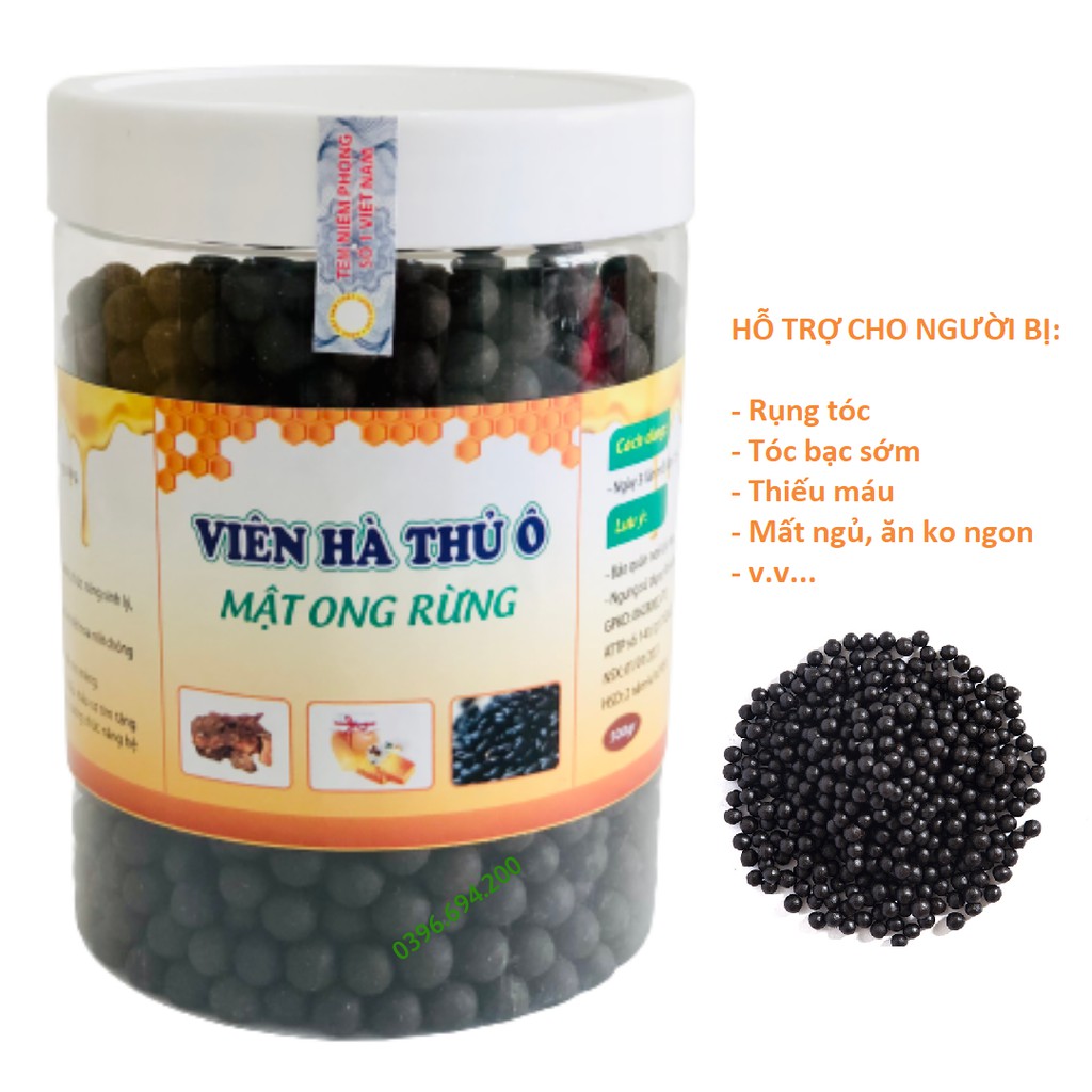 500gr Viên Hà Thủ Ô Mật Ong Rừng Hỗ Trợ Người Bị Tóc Bạc Sớm, Bị Rụng Tóc