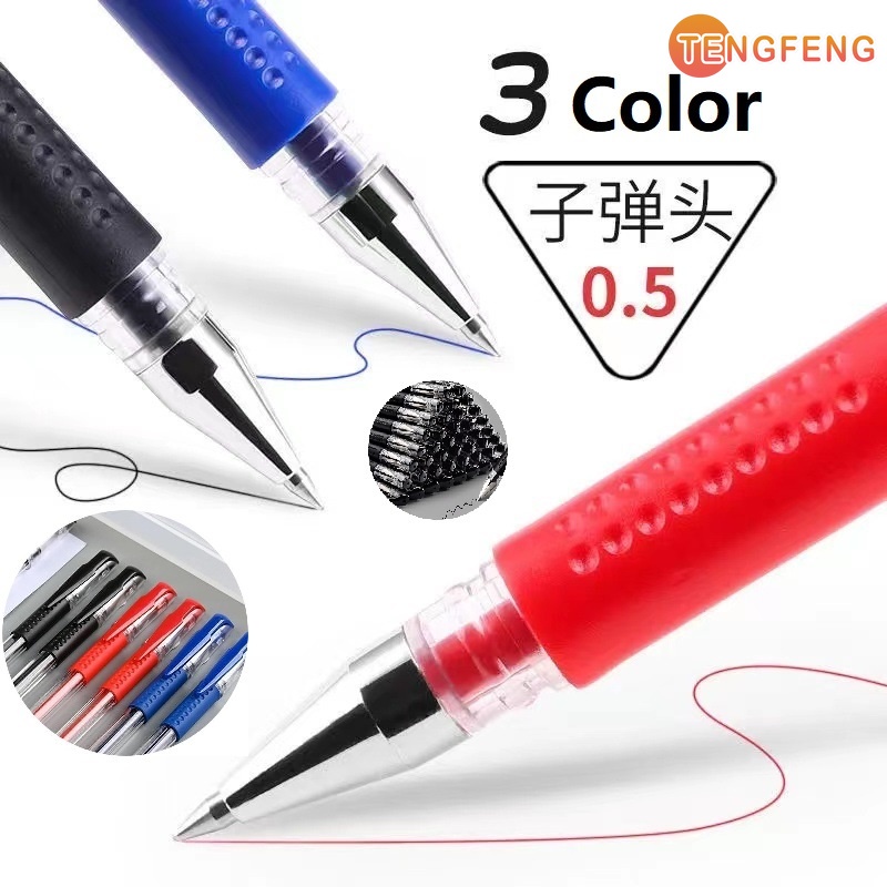 Bút Bi Mực Đen Đỏ/Xanh Dương 0.5mm