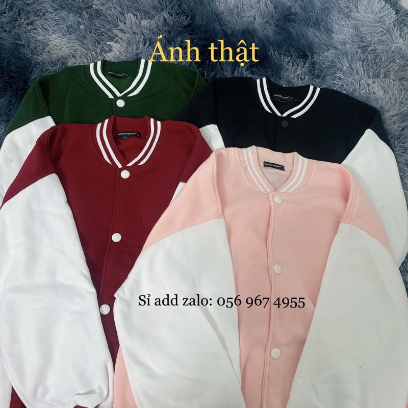 Áo khoác bomber basic big size 100kg nam nữ