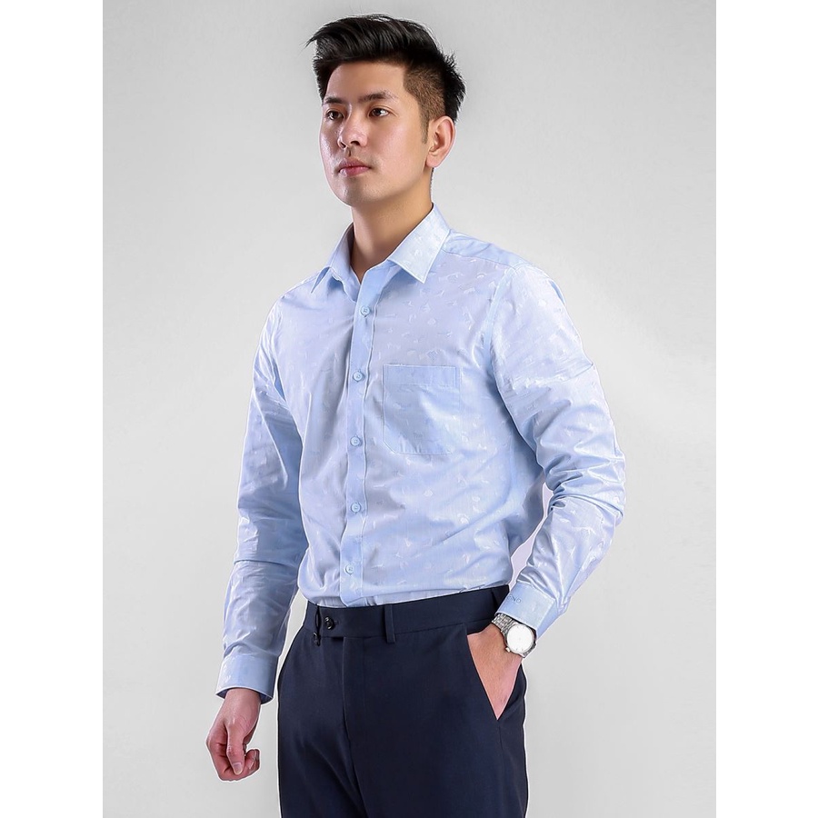 ÁO SƠ MI DÀI TAY NAM ARISTINO HẠN CHẾ NHĂN REGULAR ALS35907