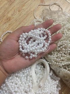 Chuỗi hạt ngọc trai nhựa xỏ sẵn