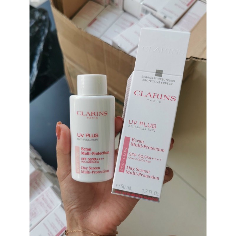 Kem chống nắng không màu Clarins UV Plus Anti-Pollution SPF50 / PA ++ 50ml
