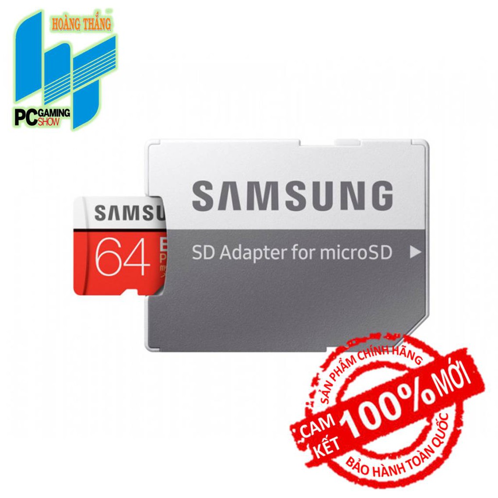 [Mã ELMS05 giảm 5% đơn 300k]Thẻ nhớ Micro SDXC Samsung 64GB EVO Plus (class10)