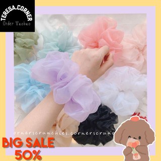 [ẢNH THẬT+VIDEO🍑] SCRUNCHIES CỘT TÓC VẢI SIÊU TO HOT TREND[FREESHIP 50k]