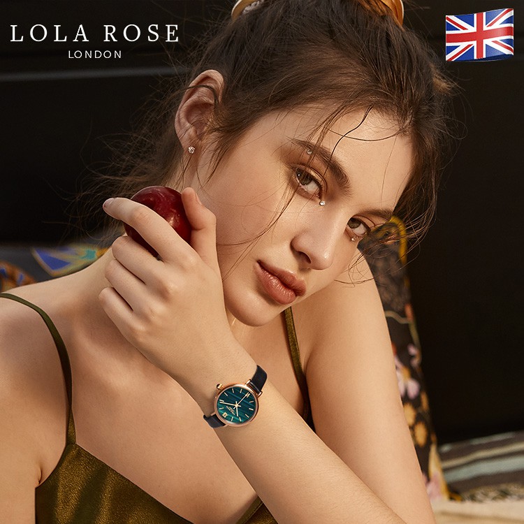 Đồng hồ nữ chống nước đồng hồ Lolarose đá malachite cao cấp mặt số 30mm dây da bò Italy mềm mại bảo hành 2 năm LR2032 | BigBuy360 - bigbuy360.vn