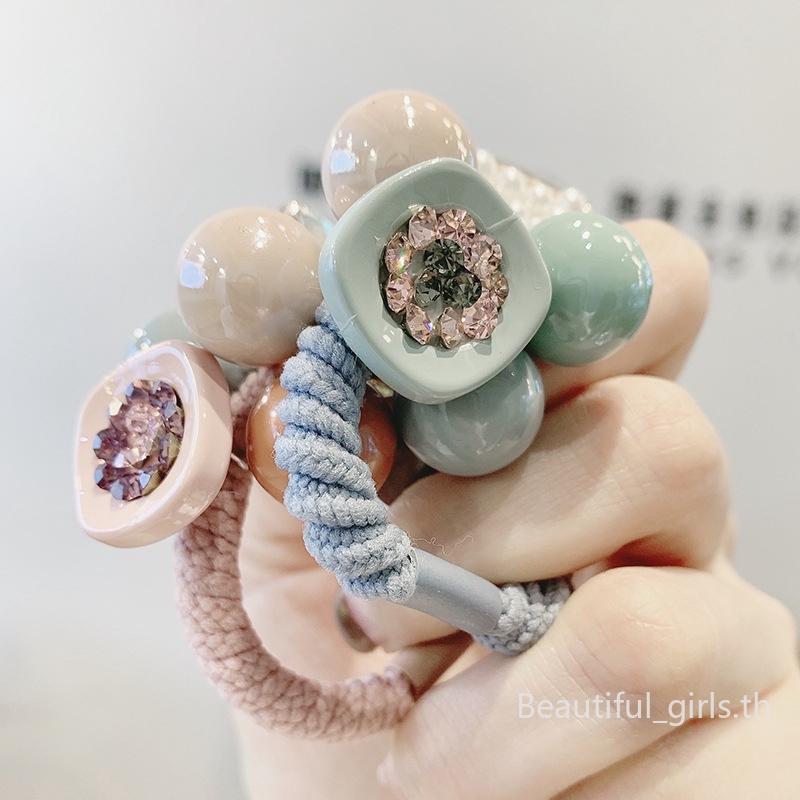 Dây Buộc Tóc Đính Ngọc Trai Dễ Thương Cho Bé Gái