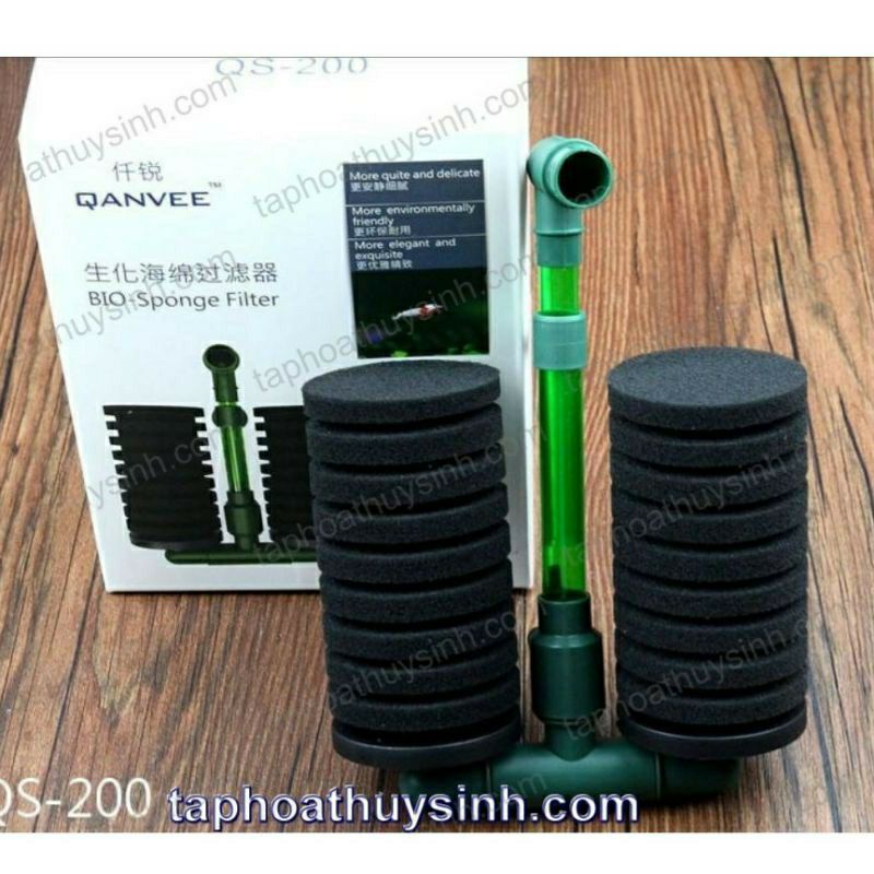 Lọc Hồ Tép , Vi Sinh Qs100a, Qs200a Full matrix- Milo Guppy