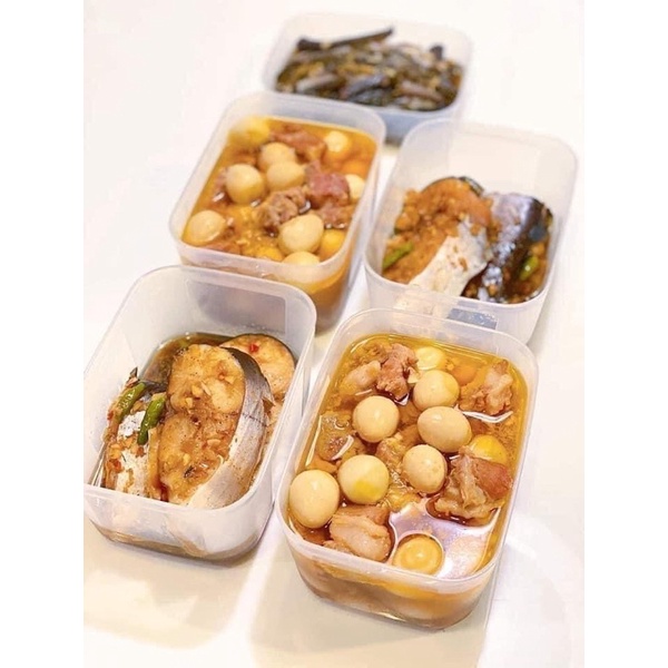 SET 6 HỘP ĐÔNG XANH 650Ml TUPPERWARE