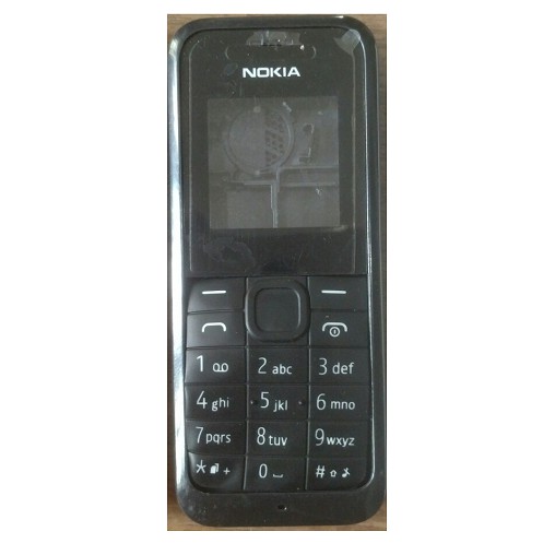 Vỏ Nokia 105 2 sim đuôi sạc dẹp ( có sườn - có phím )