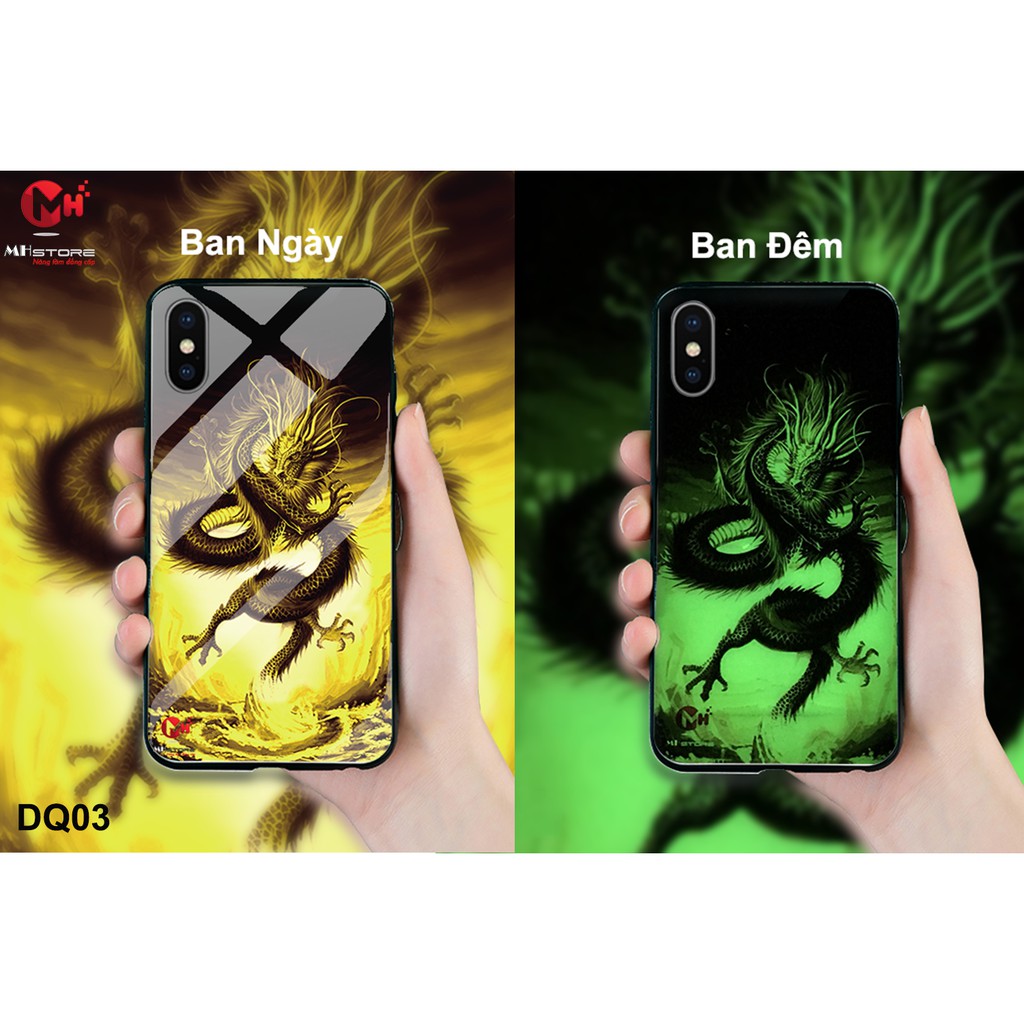 Ốp lưng kính dạ quang Hình rồng dành cho  Iphone - DQ03 | BigBuy360 - bigbuy360.vn