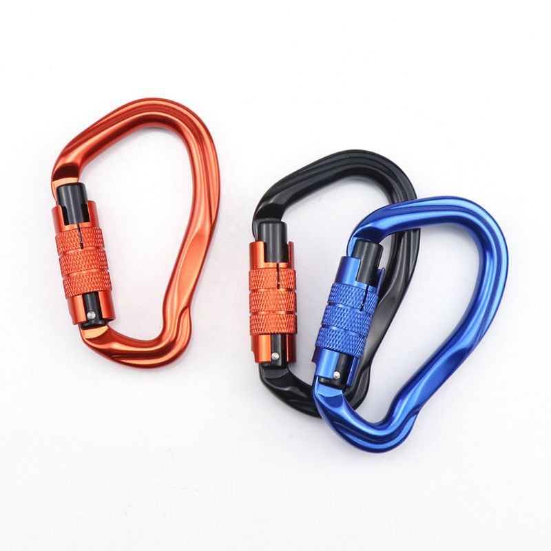 Móc Khóa Carabiner Hình Chữ D Dùng Cắm Trại Ngoài Trời