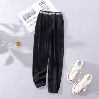 [FREESHIP] Quần Jogger nữ cạp chun chữ co giãn cá tính