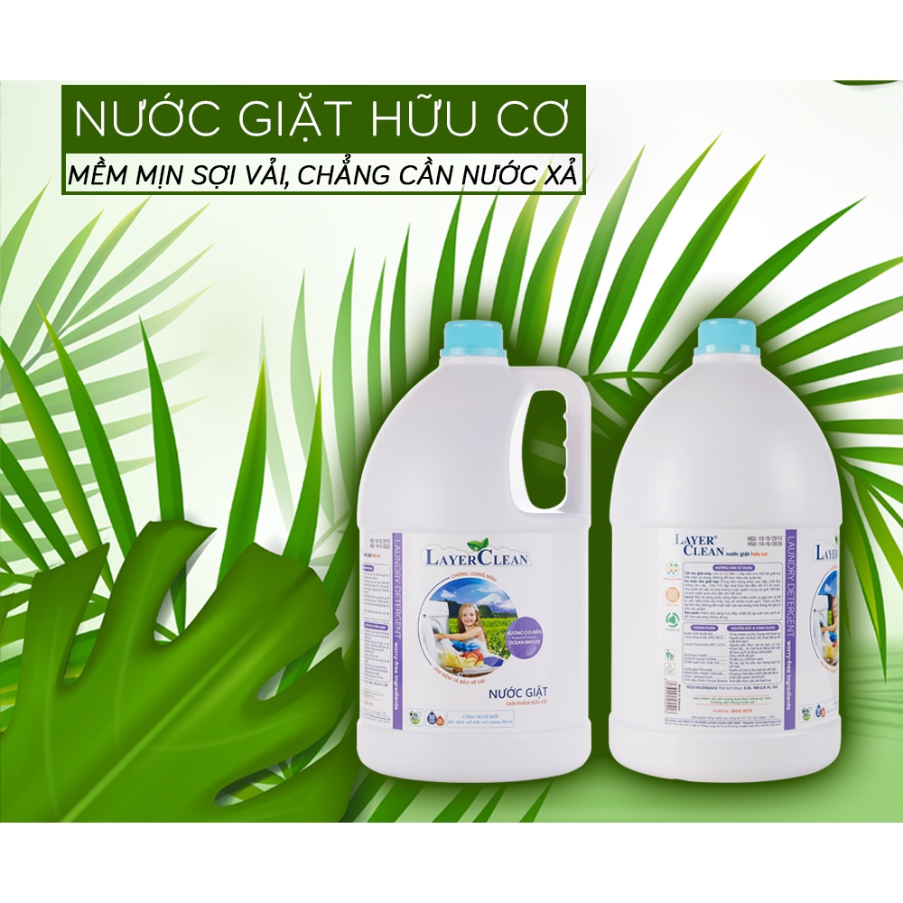 Nước giặt hữu cơ LayerClean hương gió biển 5l