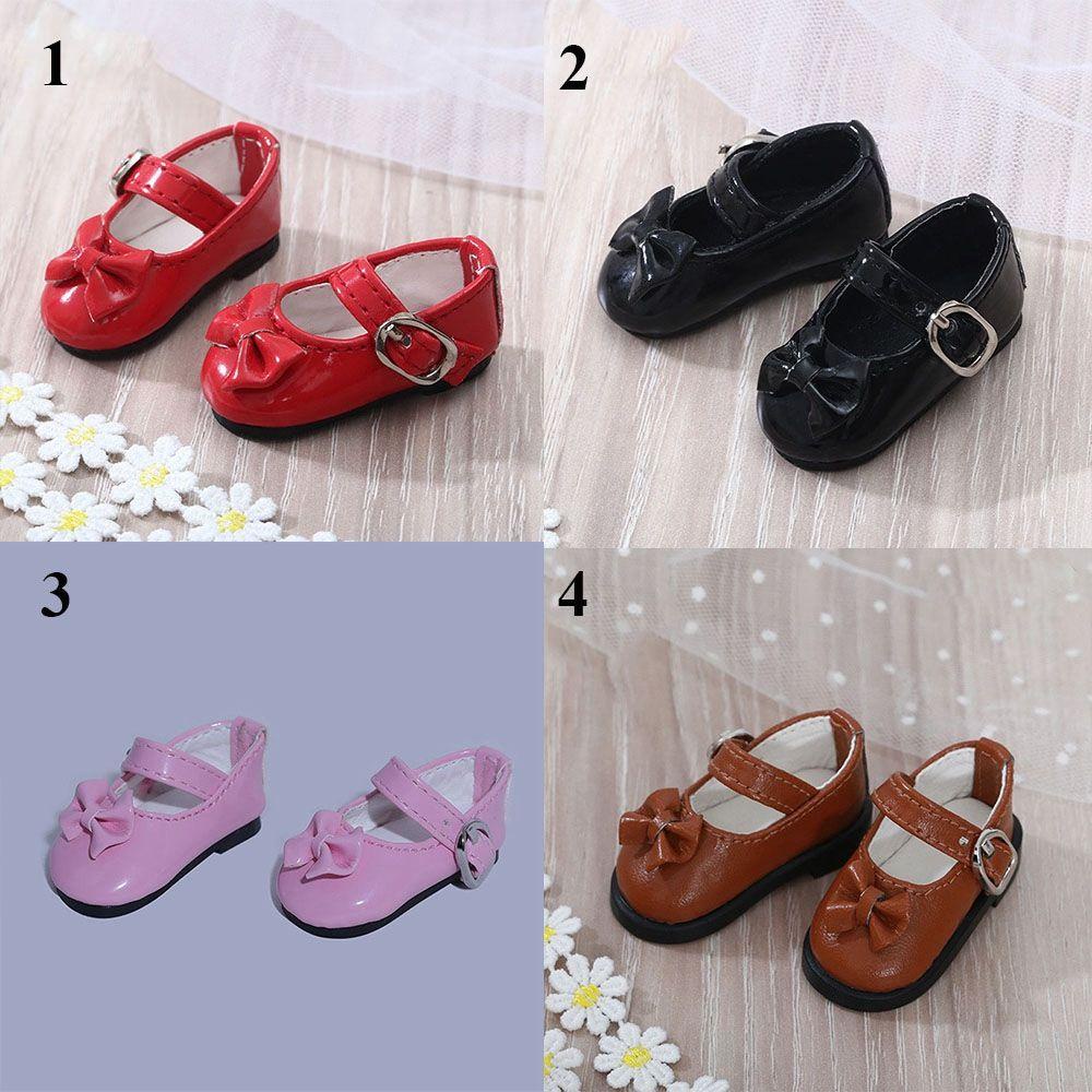 LUOL Giày Búp Bê Bằng Da PU Với 4 Kiểu Màu Khác Nhau Dùng Cho Búp Bê
