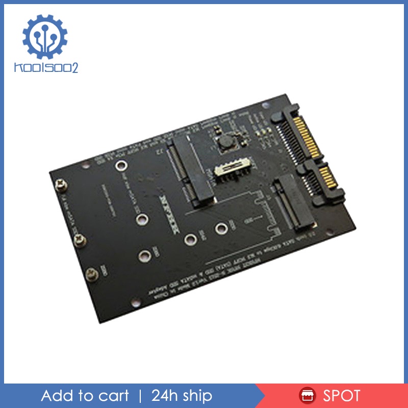 Thẻ Chuyển Đổi Kool2-8) M.2 Ngff / Msata Ssd Sang Sata Iii 3.0 Cho Pc Laptop 2230