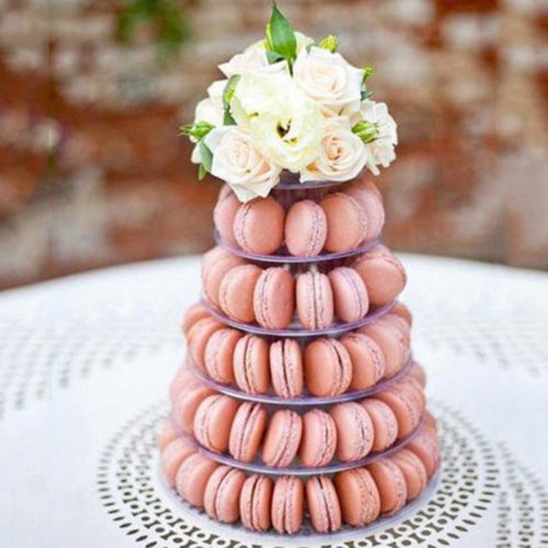 Giá trưng bày bánh macaron 6 tầng tiện lợi