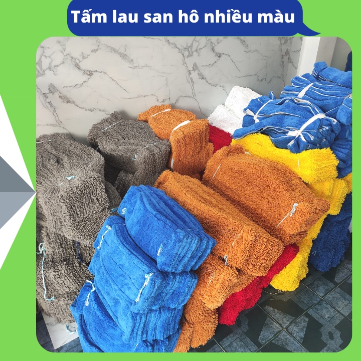 Tấm lau san hô 60cm cho cây lau sàn công nghiệp nhiều màu sợi Microfiber