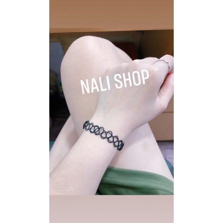 DÂY CHUYỀN CHOKER, VÒNG TAY TATOO đen, vòng cổ lắc tay phụ kiện thời trang cá tính