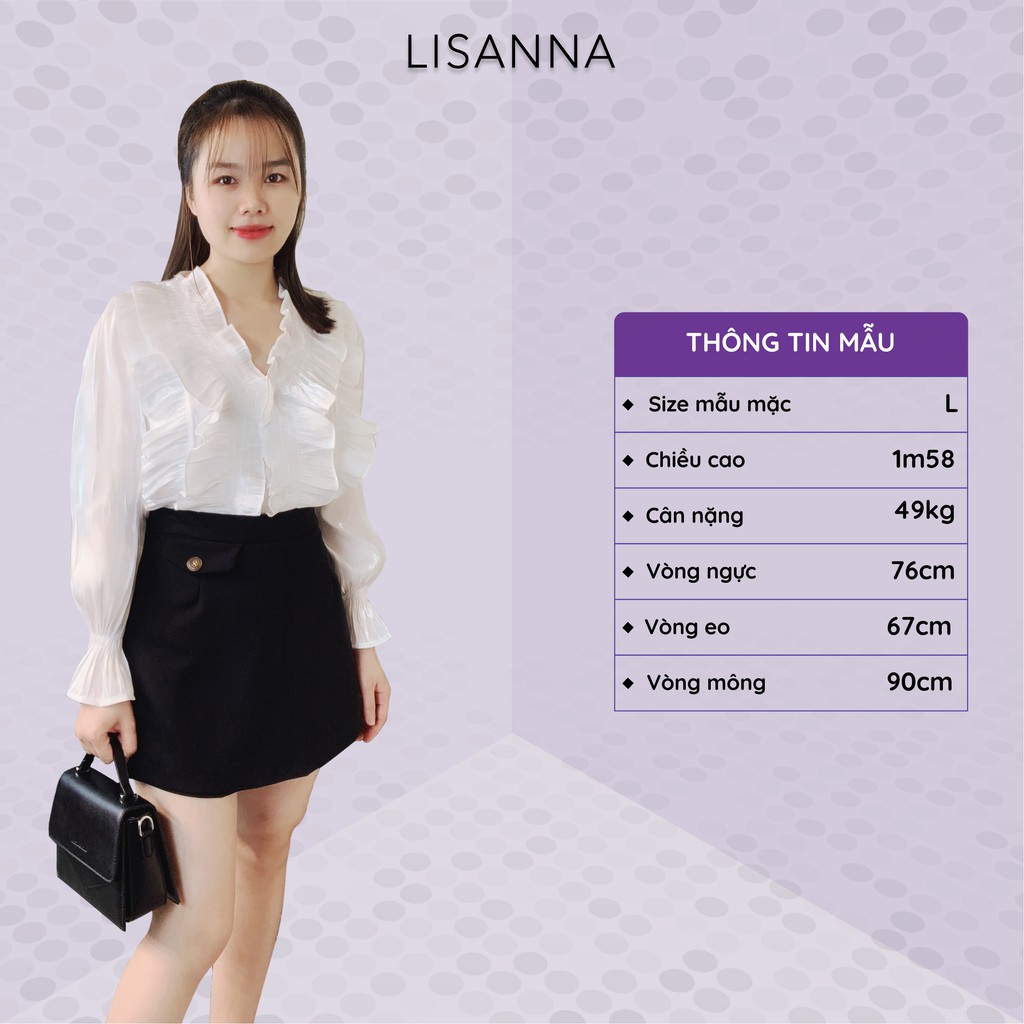 [Mã FASHIONXANH194 giảm 10K đơn 50K] Quần giả váy LISANNA dáng chữ a