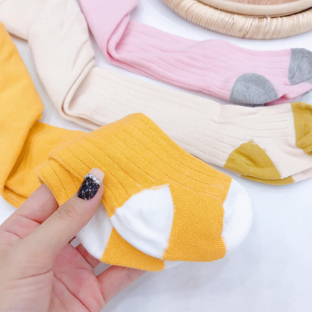 Quần tất cotton bao chân cho bé, co giãn tốt, giữ ấm tốt