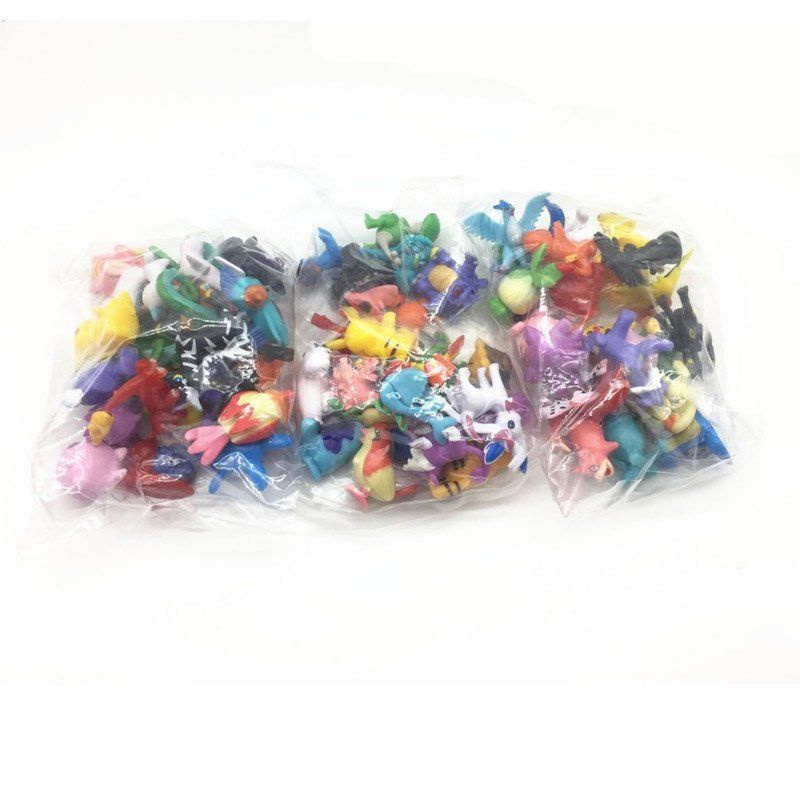 Bộ 24 mô hình đồ chơi pikachu kích thước 2-3cm