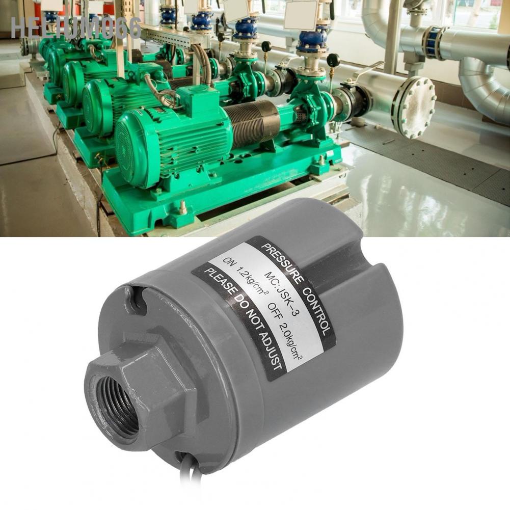 Bộ điều khiển công tắc áp suất máy bơm nước tự động 3 / 8in Chủ đề nữ 220V 1.2‑2.0kg cm² JSK ‑ 3A Helium066