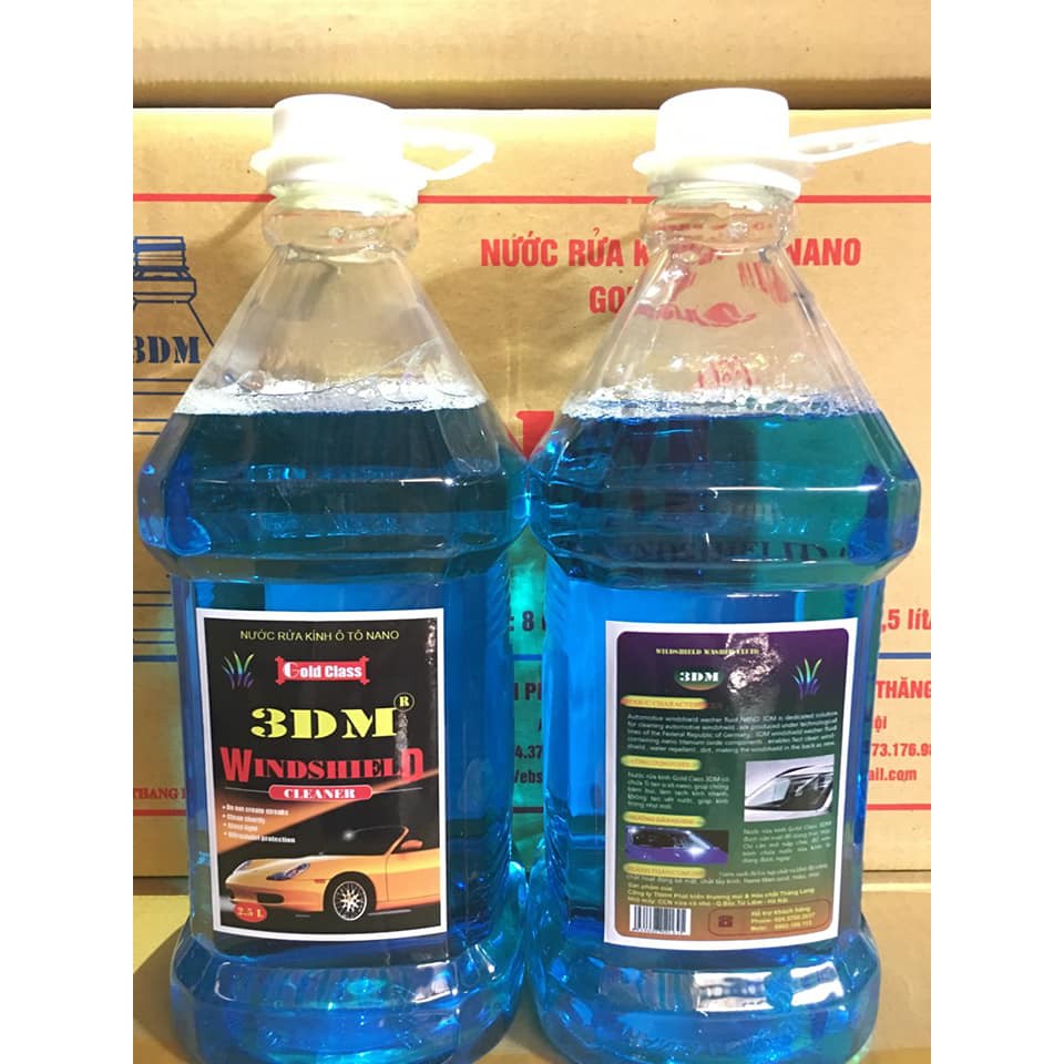 Nước rửa kính xe ô tô chuyên dụng GOLDCLASS 3DM chai lớn 2,5l