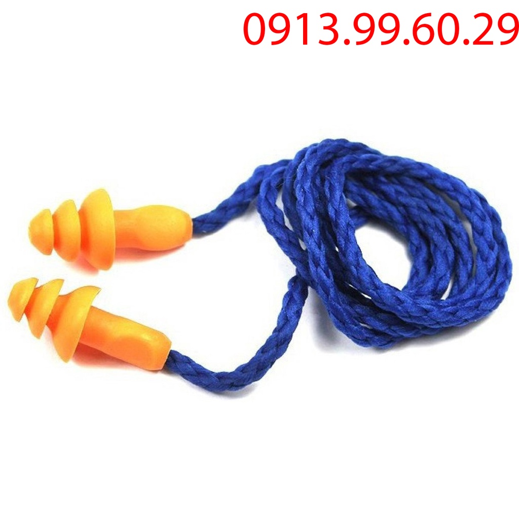 1 đôi 3M 1270 nút nhét tai chống ồn có dây Dạng nút cao su mềm êm tai