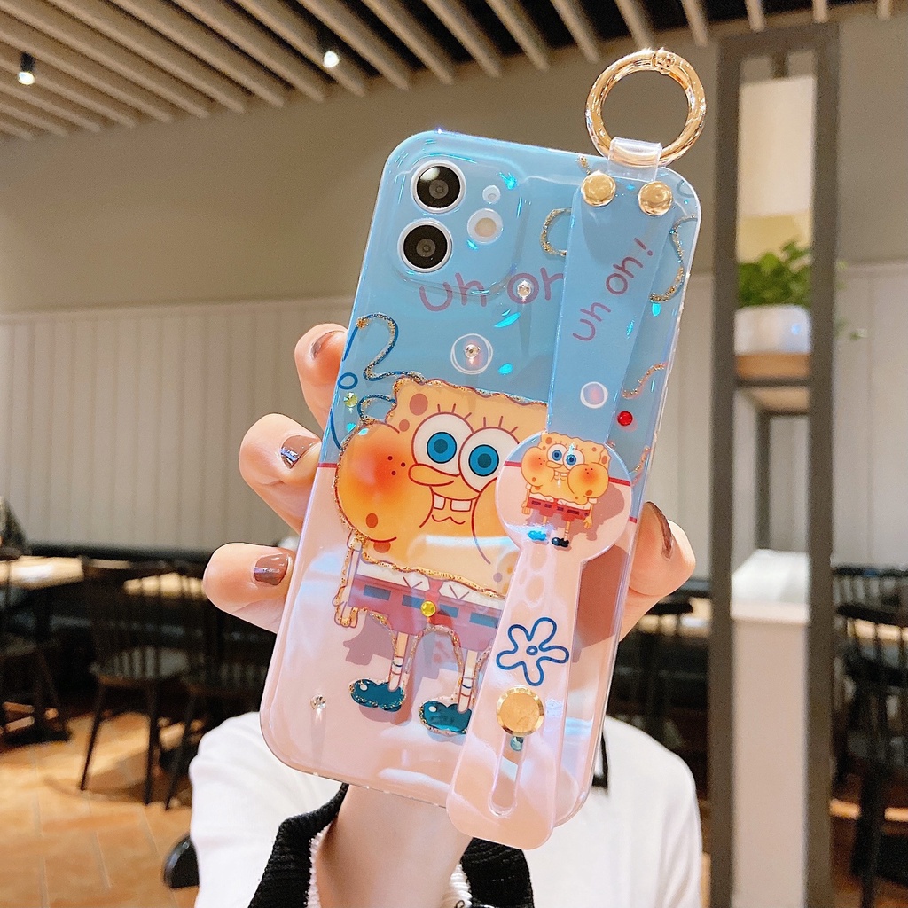 Ốp Điện Thoại epoxy Họa Tiết Dễ Thương Cho iPhone 12promax 12pro 12 7plus 11 11pro x xs XR xsmax QwJG