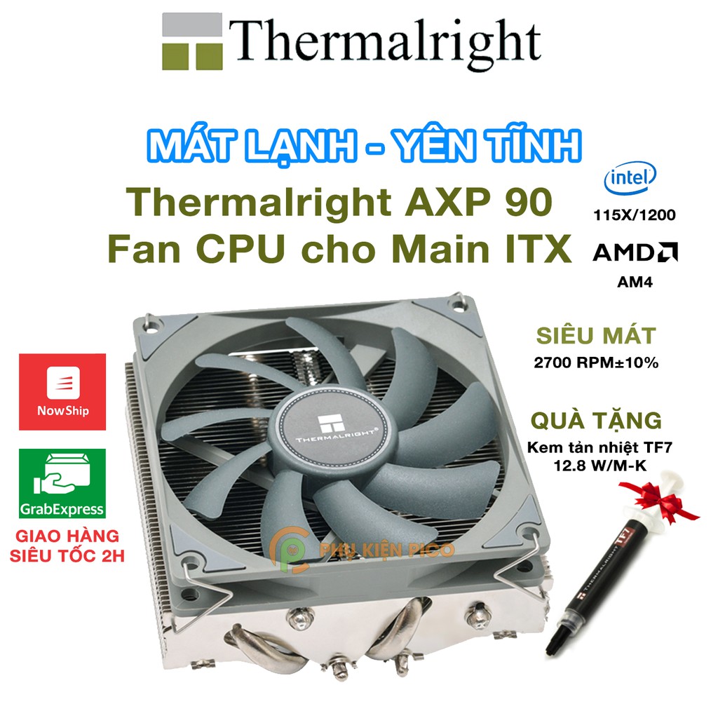 Quạt tản nhiệt CPU ThermalRight AXP 90 - Fan CPU ITX ThermalRight - Fan itx case