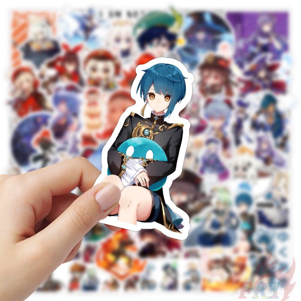 ❉ Genshin Impact - Series 07 Cartoon Games Stickers ❉ 50Pcs/Set DIY Fashion Luggage Laptop Skateboard Doodle Decals Stickers