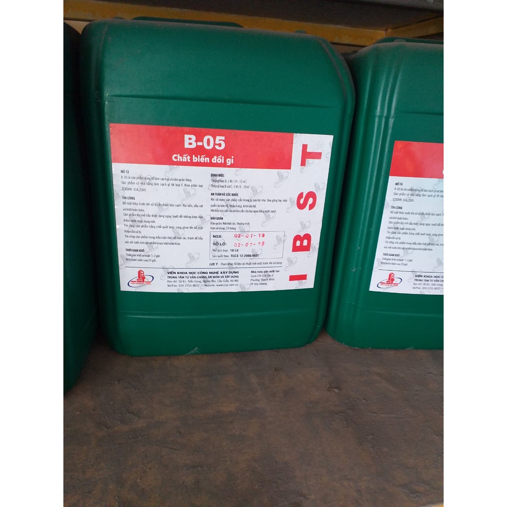 B05 CHẤT TẨY GỈ SẮT THÉP