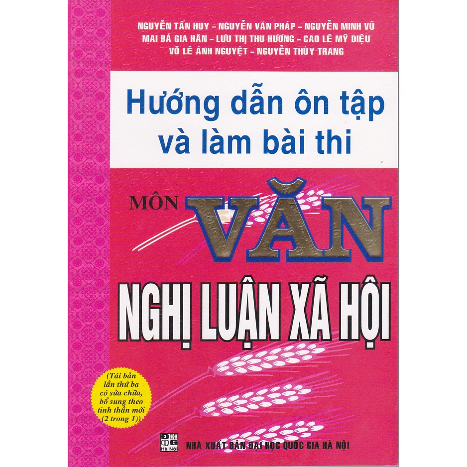 Sách - Hướng dẫn ôn tập và làm bài thi môn văn - Nghị luận xã hội.