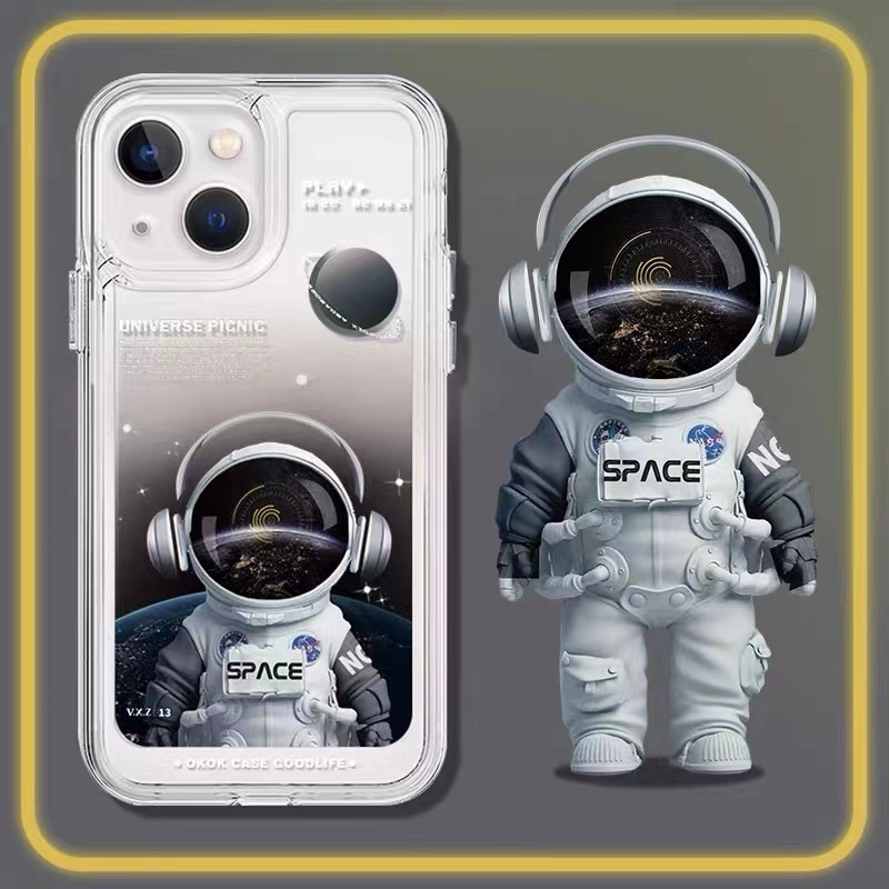 Ốp Điện Thoại Acrylic Hình Phi Hành Gia Cho iphone 13 Pro Max i13 13pro 11 Pro Max i11 X XR Xs Max 7plus 8plus 12Pro 12 Pro Max