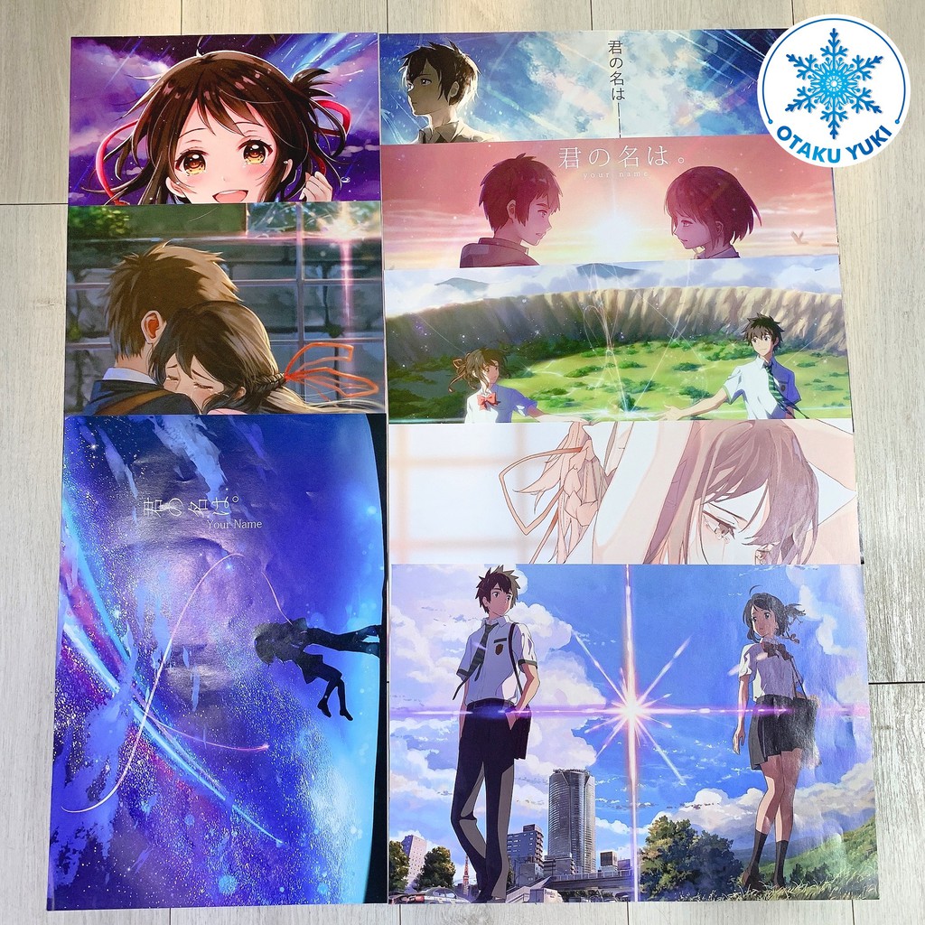 [8 Tờ] Poster Khổ A3 Anime Your Name