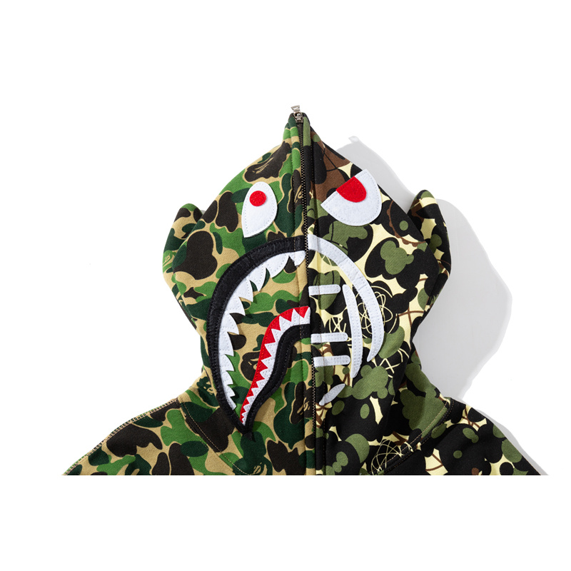 Bape Áo Khoác Hoodie Họa Tiết Rằn Ri Thời Trang Cho Nam Nữ Size M-3Xl