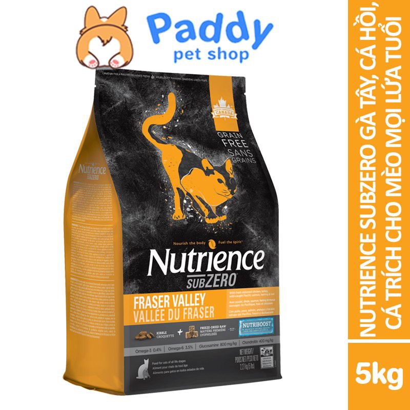 [5kg] Hạt Nutrience SubZero Cho Mèo Mọi Lứa Tuổi - Gà Tây, Cá Hồi &amp; Rau Củ Quả