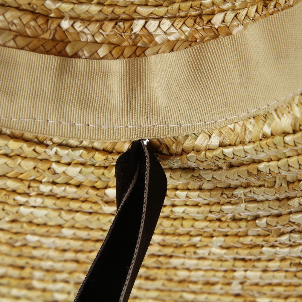 Mũ cói rộng vành phối dây ruy băng thời trang đi biển thời trang cho nữ