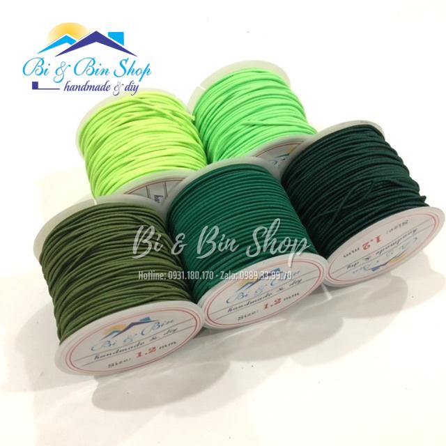 Cuộn 20 Mét Dây Thun 1,2mm Co Giãn Đàn Hồi Tốt Dùng Xỏ Hạt Chuỗi Làm Vòng Đeo Tay - Bi &amp; Bin Shop