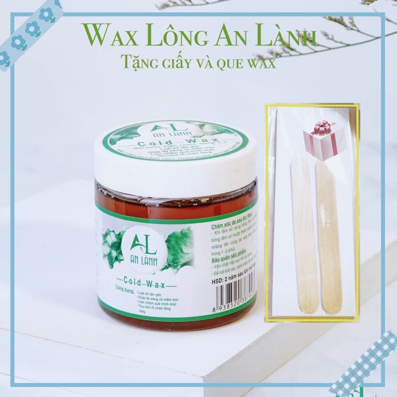 Sáp Wax Lông An Lành Tặng Sét Giấy Và 2 Que Wax - MixASale