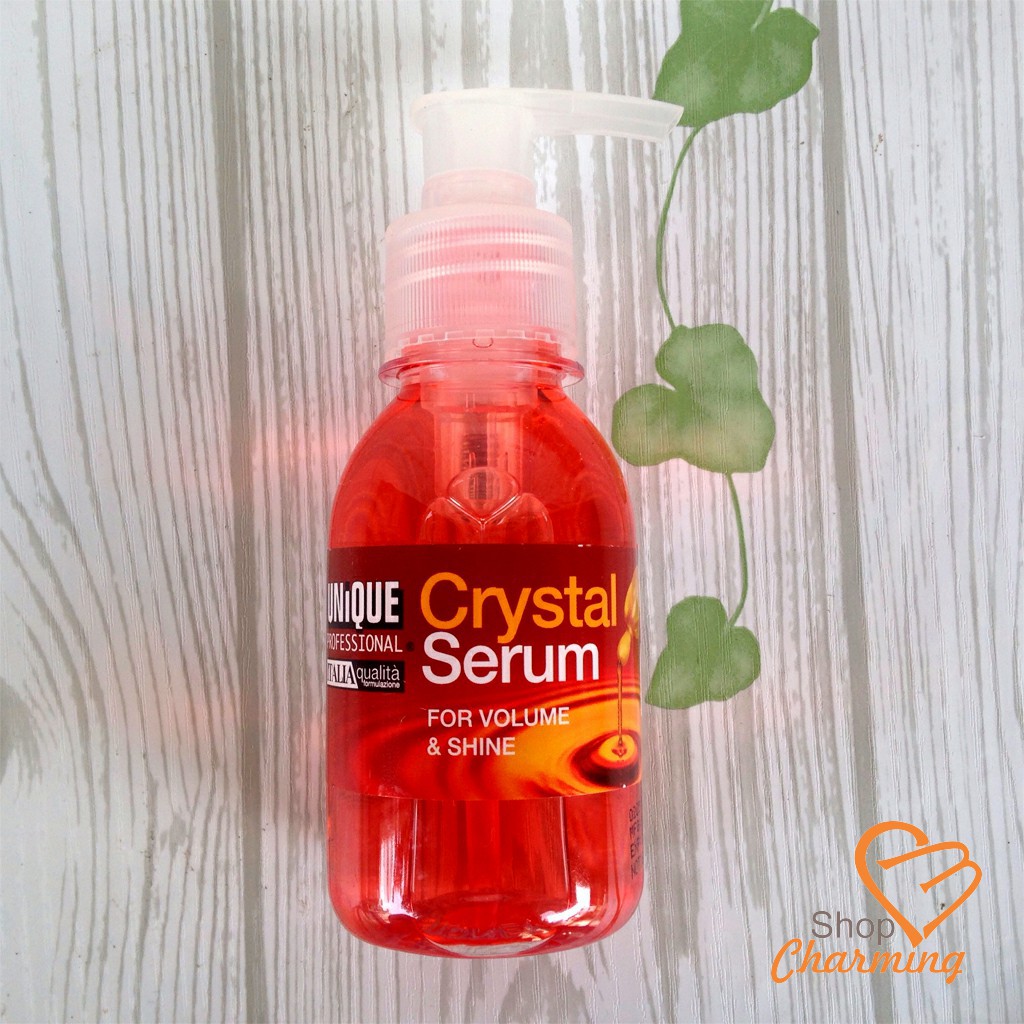 Serum Unique Crytal 125ml- Tinh dầu bóng hỗ trợ giảm tóc hư, khô, chẻ ngọn