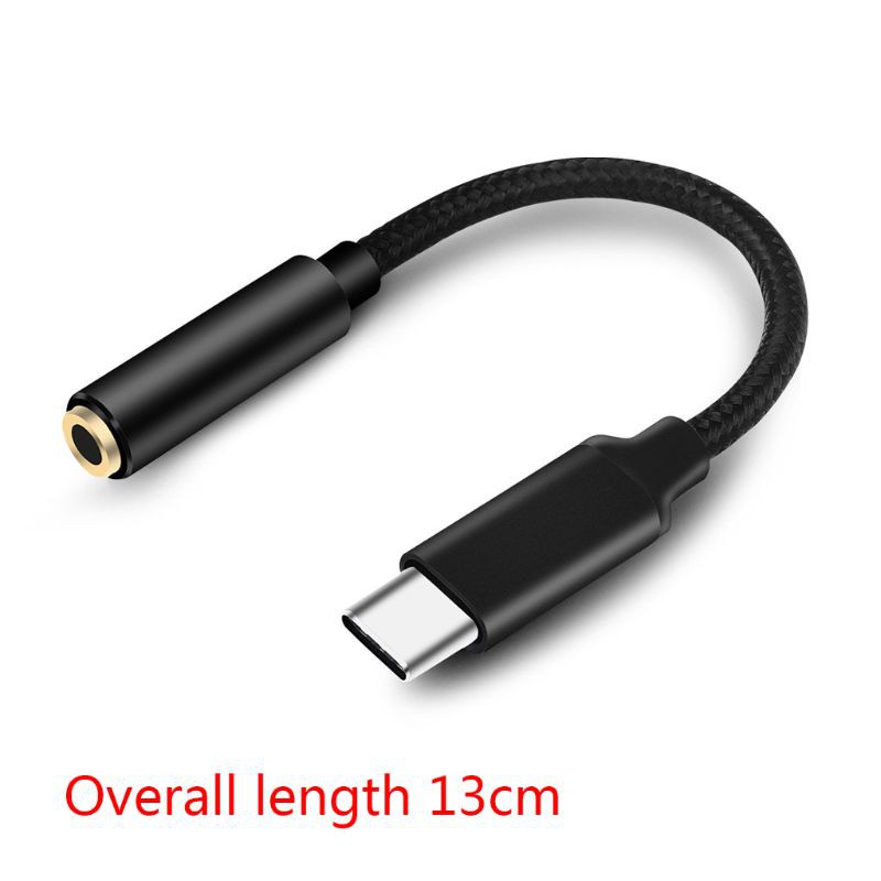 Dây Cáp Chuyển Đổi Âm Thanh Usb C Đầu Cắm Sang Ổ Cắm 3.5mm Cho Samsung Xiaomi Huawei Htc Oneplus Lidu1