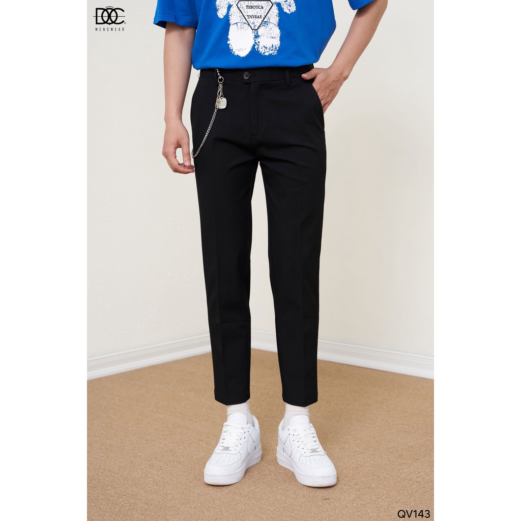 Quần âu nam Độc menswear có xếp ly phối dây xích form slimfit dễ mặc- QV143