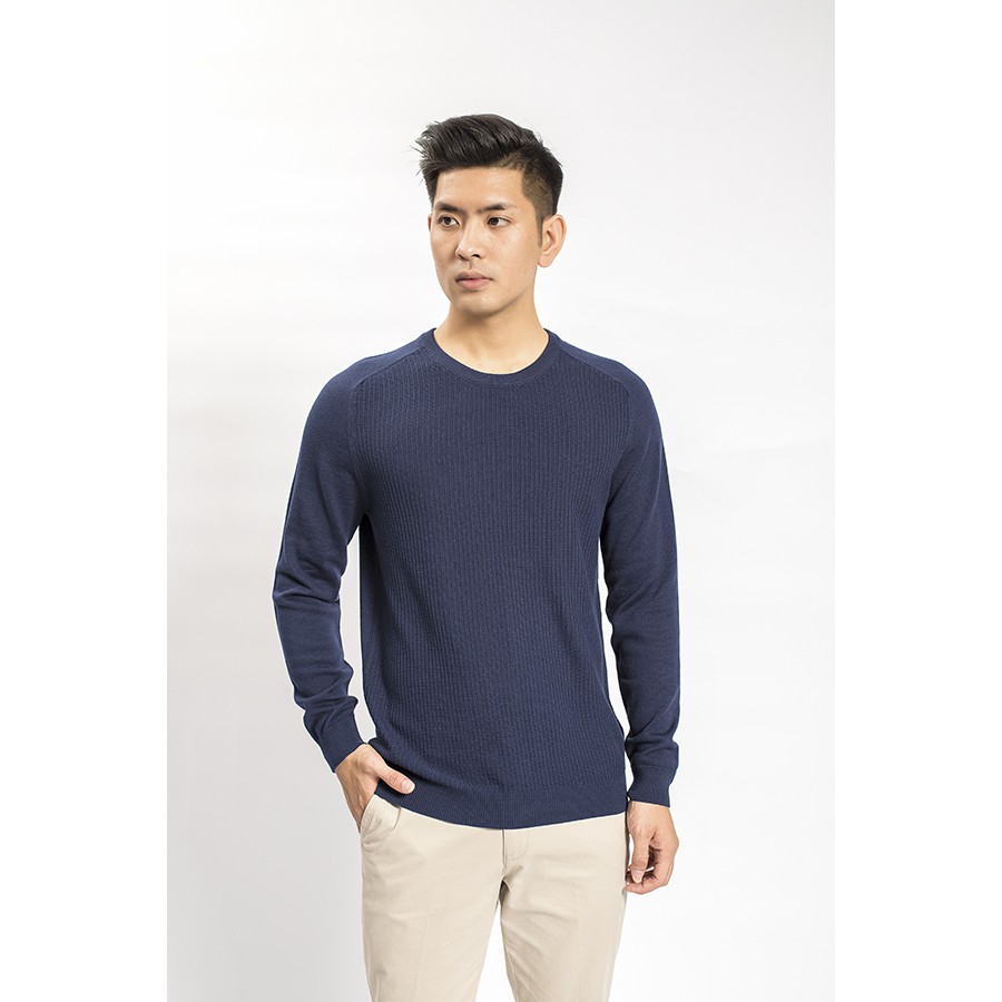 Áo Len Kwin Cổ Tròn dày dặn KWO006w8 Slim 2 Màu có S/M/L/XL
