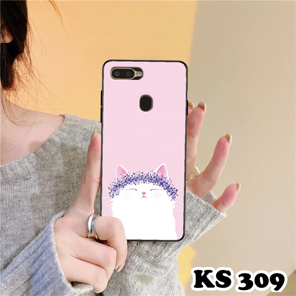 Ốp lưng Oppo A5s - Oppo A7 - Oppo A12 - Ốp in hình LoveCat - Chất liệu TPU siêu bền