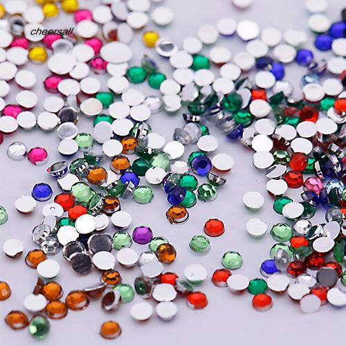 Hộp đựng 500 hạt kim cương lấp lánh nhiều màu dùng để trang trí móng tiện dụng