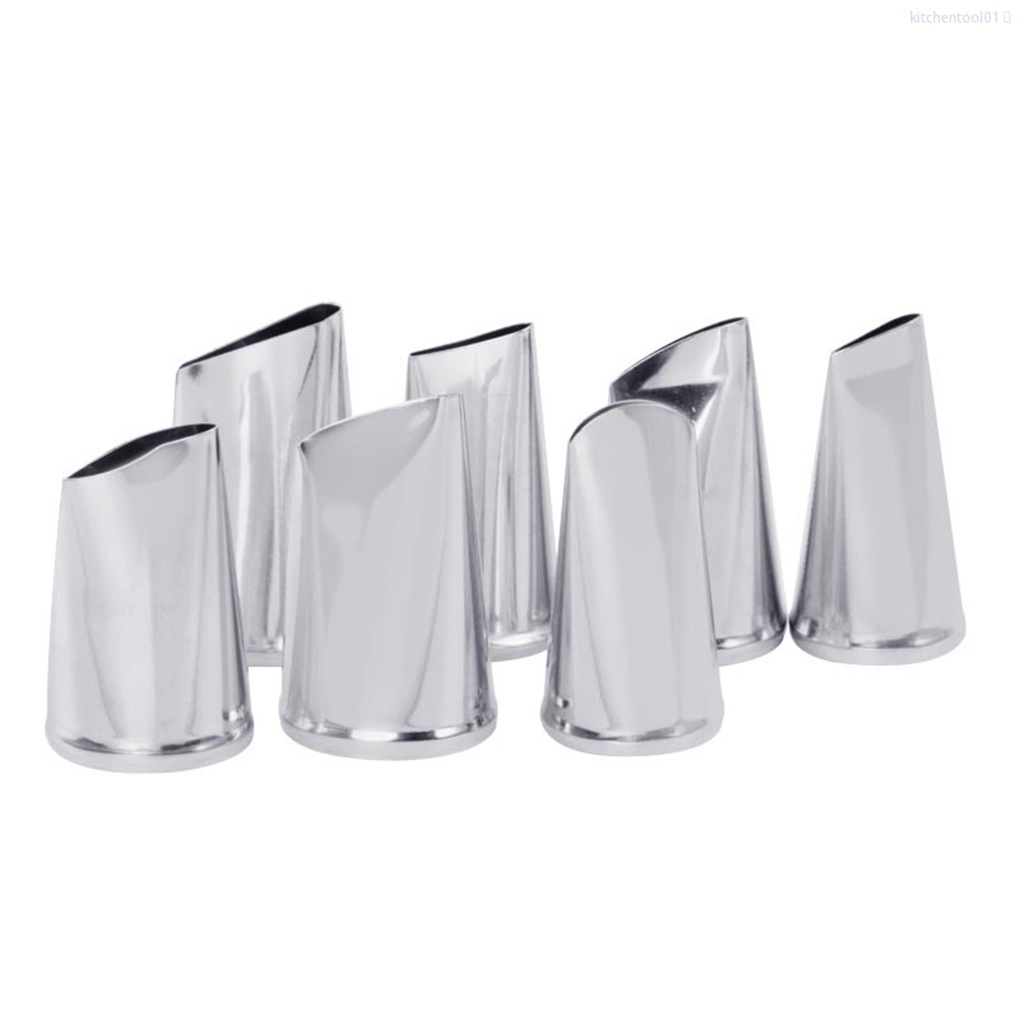 Set 7 Đui Bắt Kem Trang Trí Bánh Bằng Thép Không Gỉ Kèm Túi Đựng Tiện Dụng Cho Nhà Bếptool01